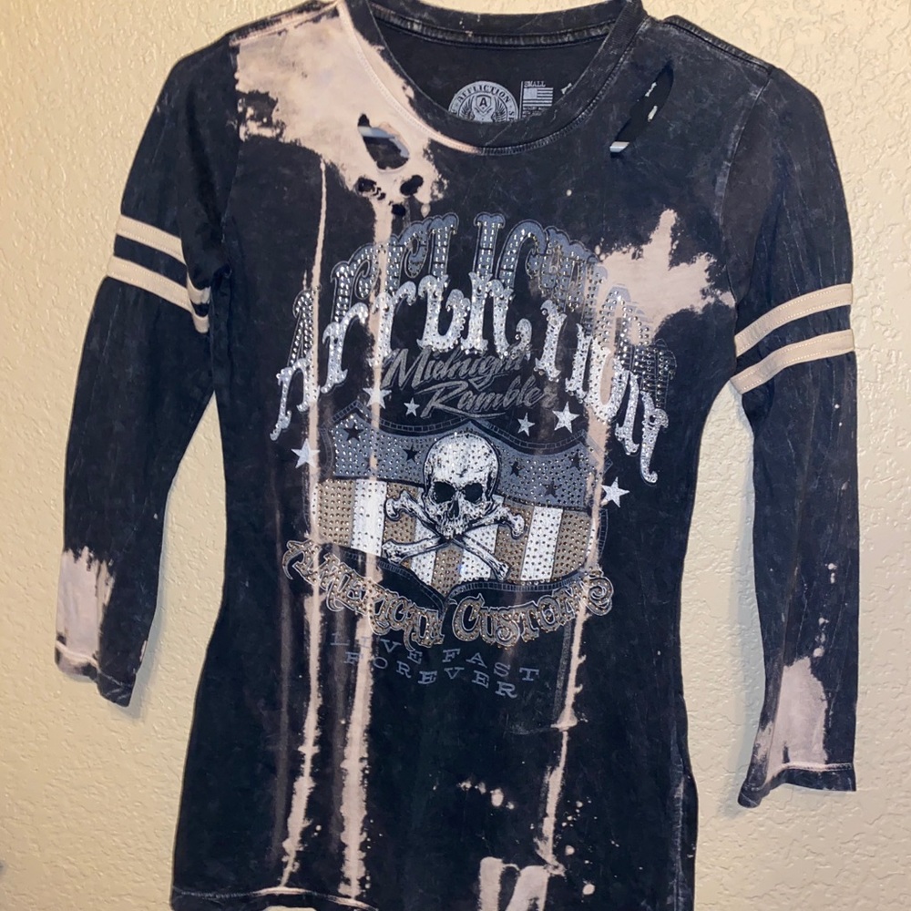 American Affliction Full Crystal Shirt